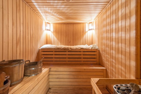 wooden sauna